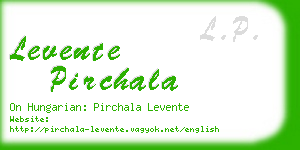 levente pirchala business card